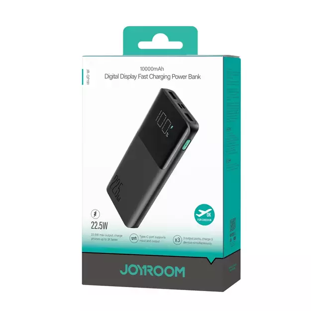 Joyroom power bank 22.5W 10000mAh PD QC3.0 AFC black (JR-QP191) 9