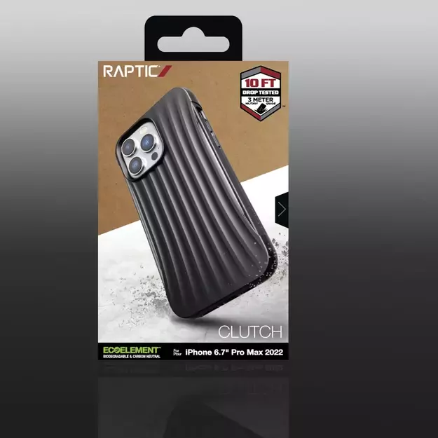 Raptic X-Doria Clutch Case iPhone 14 Pro Max back cover black 10