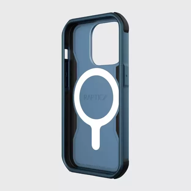Raptic X-Doria Fort Case iPhone 14 Pro with MagSafe armored blue cover 7