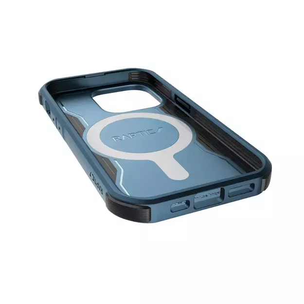Raptic X-Doria Fort Case iPhone 14 Pro with MagSafe armored blue cover 3