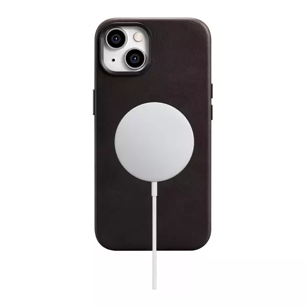 iCarer Oil Wax Premium Leather Case magnetic leather case iPhone 14 with MagSafe brown (WMI14220701-BN) 22