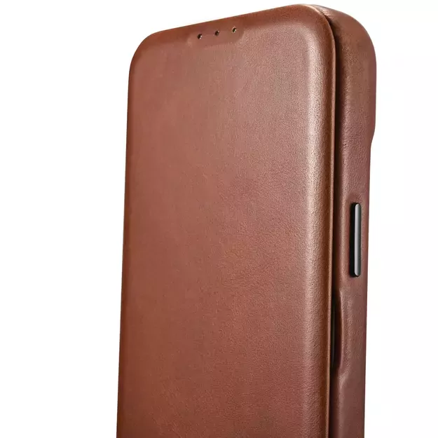 iCarer CE Oil Wax Premium Leather Folio Case iPhone 14 Plus magnetic flip case MagSafe brown (AKI14220707-BN) 59