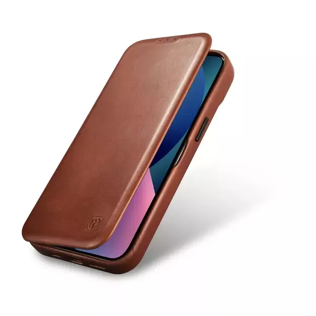 iCarer CE Oil Wax Premium Leather Folio Case iPhone 14 Plus magnetic flip case MagSafe brown (AKI14220707-BN) 53