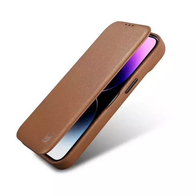 iCarer CE Premium Leather Folio Case iPhone 14 Plus Magnetic Flip Leather Folio Case MagSafe Brown (WMI14220715-BN) 8