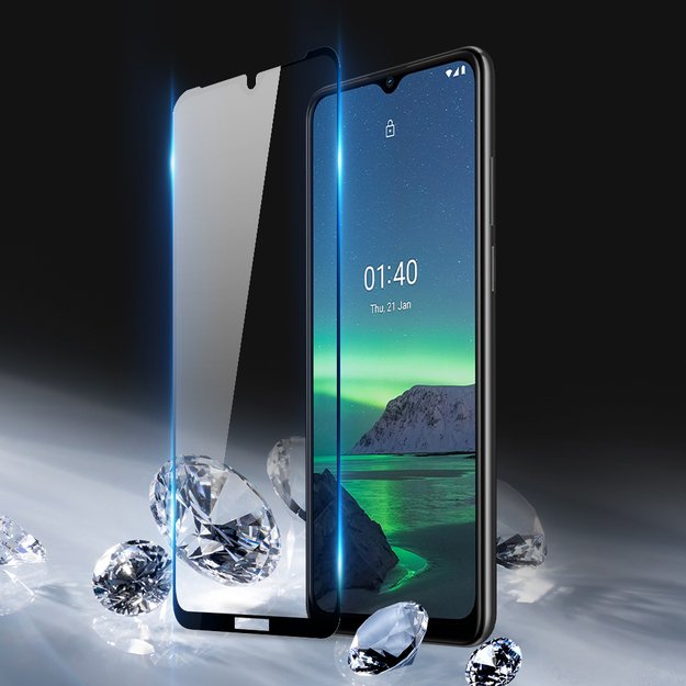 Dux Ducis 10D Tempered Glass Tough Screen Protector Full Coveraged with Frame for Nokia 1.4 transparent (case friendly) 13