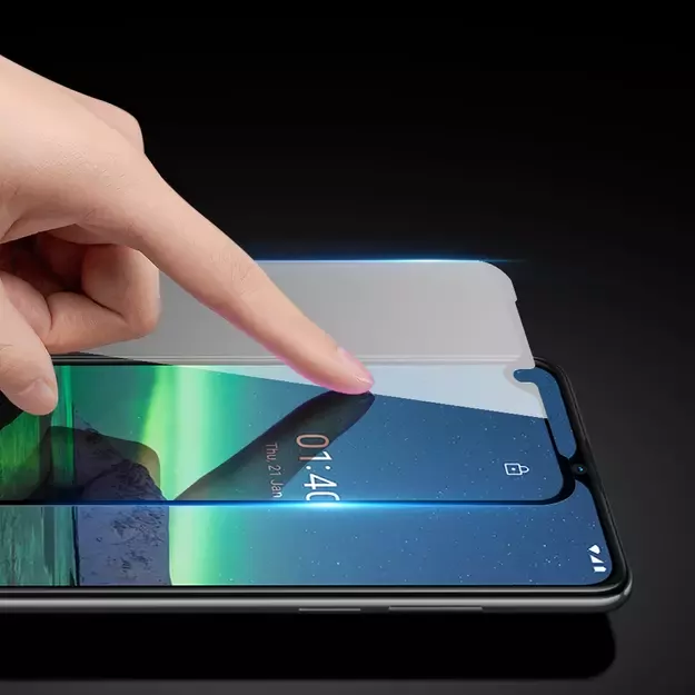 Dux Ducis 10D Tempered Glass Tough Screen Protector Full Coveraged with Frame for Nokia 1.4 transparent (case friendly) 8