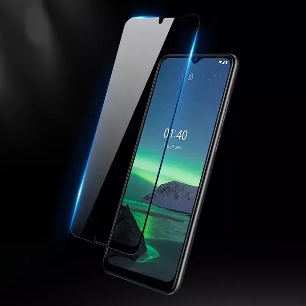 Dux Ducis 10D Tempered Glass Tough Screen Protector Full Coveraged with Frame for Nokia 1.4 transparent (case friendly) 7