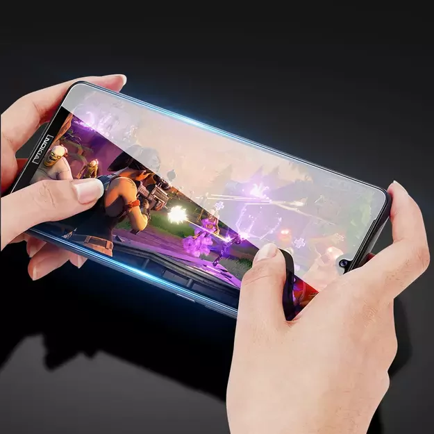 Dux Ducis 10D Tempered Glass Tough Screen Protector Full Coveraged with Frame for Nokia 1.4 transparent (case friendly) 2