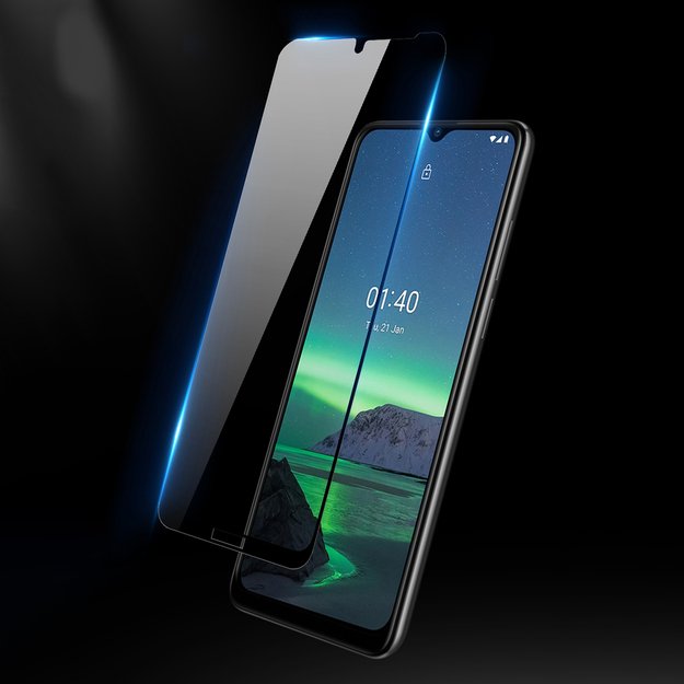 Dux Ducis 10D Tempered Glass Tough Screen Protector Full Coveraged with Frame for Nokia 1.4 transparent (case friendly) 17