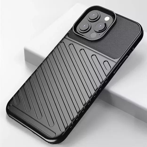 Thunder Case Flexible Tough Rugged Cover TPU Case for iPhone 13 Pro Max black 14
