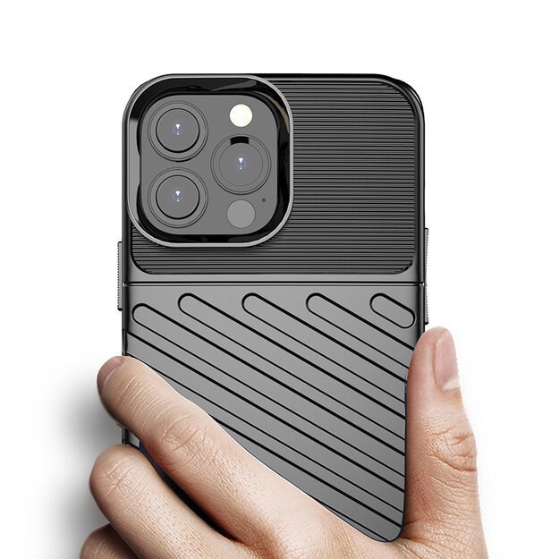 Thunder Case Flexible Tough Rugged Cover TPU Case for iPhone 13 Pro Max black 17