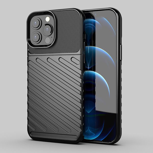 Thunder Case Flexible Tough Rugged Cover TPU Case for iPhone 13 Pro Max black 27