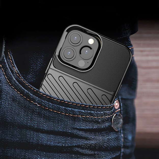 Thunder Case Flexible Tough Rugged Cover TPU Case for iPhone 13 Pro Max black 22