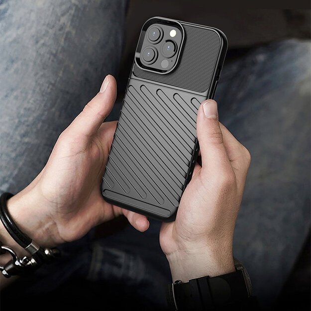 Thunder Case Flexible Tough Rugged Cover TPU Case for iPhone 13 Pro Max black 21