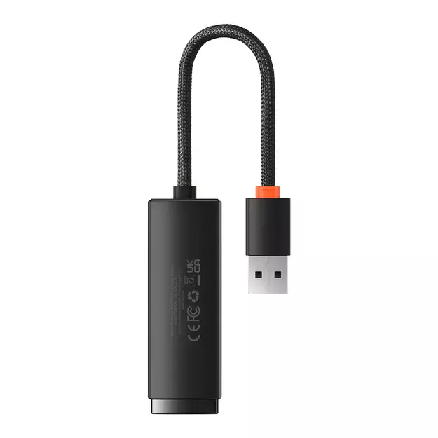 Baseus Lite Series adapter USB Type A - RJ45 LAN socket 100Mbps black (WKQX000001) 6