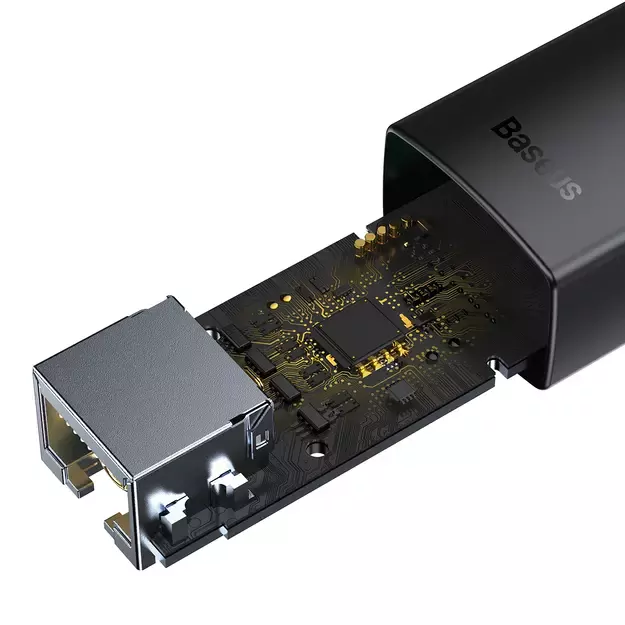 Baseus Lite Series adapter USB Type A - RJ45 LAN socket 100Mbps black (WKQX000001) 3