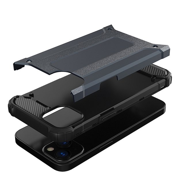 Hybrid Armor Case Tough Rugged Cover for iPhone 13 mini golden 14