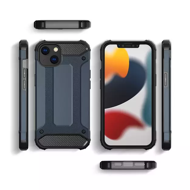 Hybrid Armor Case Tough Rugged Cover for iPhone 13 mini golden 4