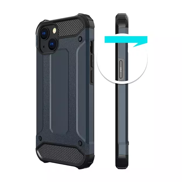 Hybrid Armor Case Tough Rugged Cover for iPhone 13 mini golden 2
