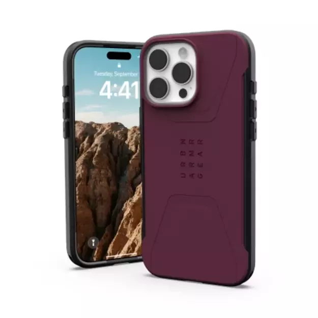 UAG Civilian Magsafe iPhone 16 Pro Max Case - Red 4