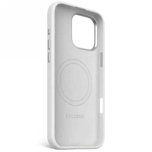 Decoded AntiMicrobial Silicone Backcover with MagSafe for iPhone 16 Pro Max - Gray 2