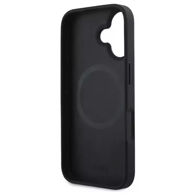 DKNY Checkered Pattern Magsafe iPhone 16 Plus Case - Black 13