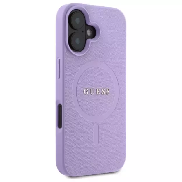 Guess Saffiano MagSafe iPhone 16 Case - Purple 3