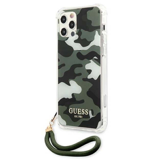 Guess GUHCP12LKSARKA iPhone 12 Pro Max 6.7&quot  green/khaki hardcase Camo Collection 8