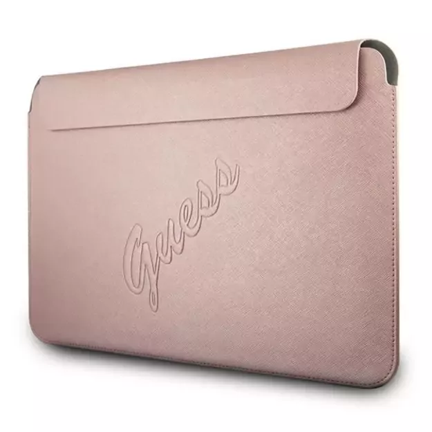Guess Saffiano Script cover for a 13&quot  laptop - pink 3