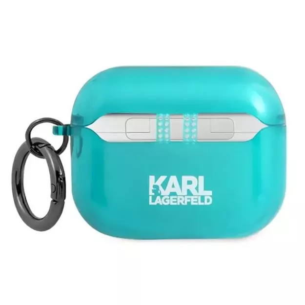 Karl Lagerfeld KLAPUCHFL AirPods Pro cover niebieski/blue Choupette 1