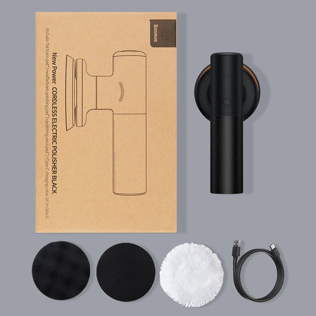 Baseus cordless electric polishing machine 30W 4000mAh black (CRDLQ-B01) 26