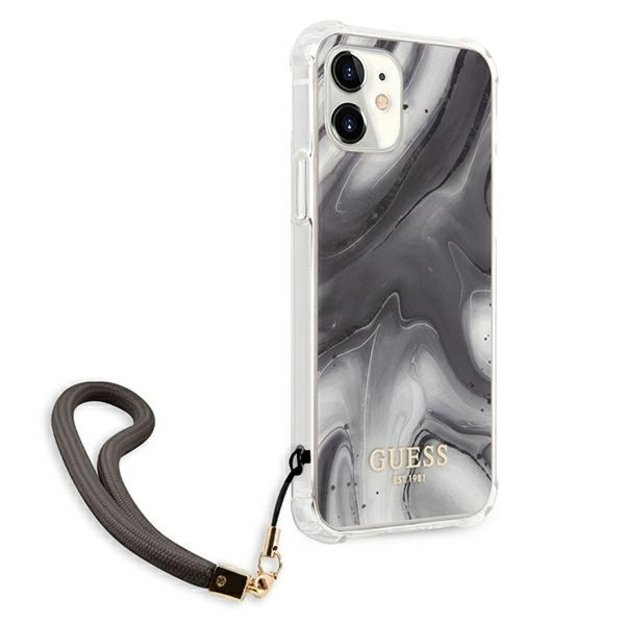 Guess GUHCP12SKSMAGR iPhone 12 mini 5.4&quot  grey/grey hardcase Marble Collection 3
