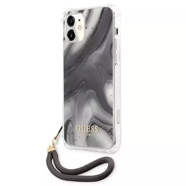 Guess GUHCP12SKSMAGR iPhone 12 mini 5.4&quot  grey/grey hardcase Marble Collection 8