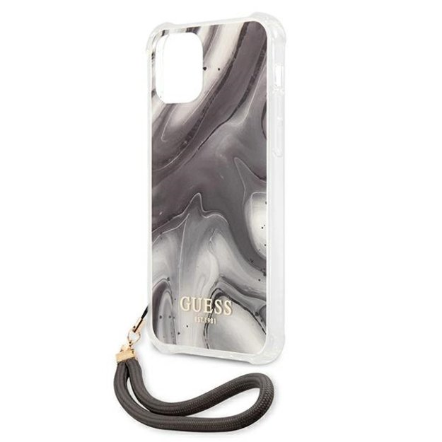 Guess GUHCP12SKSMAGR iPhone 12 mini 5.4&quot  grey/grey hardcase Marble Collection 5
