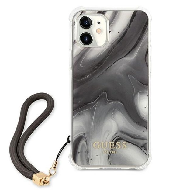 Guess GUHCP12SKSMAGR iPhone 12 mini 5.4&quot  grey/grey hardcase Marble Collection 2