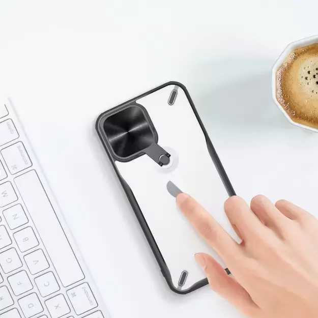 Nillkin Cyclops Case durable case with camera cover and foldable stand iPhone 13 Pro black 14