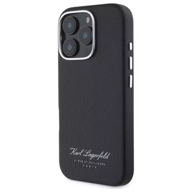 Karl Lagerfeld Hotel RSG iPhone 16 Pro Case - Black 1