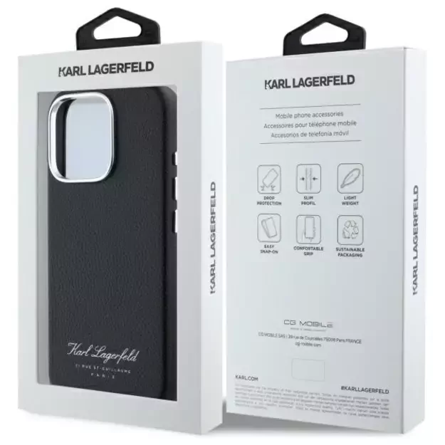 Karl Lagerfeld Hotel RSG iPhone 16 Pro Case - Black 7
