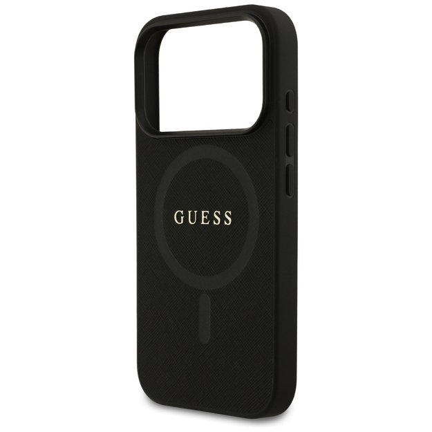 Guess Saffiano Classic Logo MagSafe Case for iPhone 17 Pro - Black 5