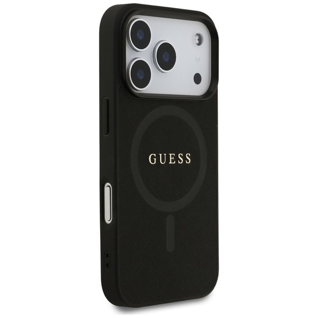 Guess Saffiano Classic Logo MagSafe Case for iPhone 17 Pro - Black 3