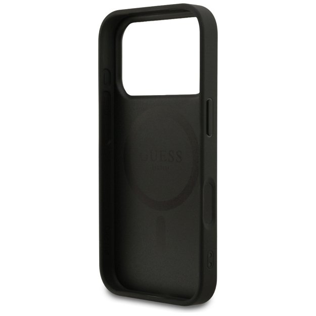 Guess Saffiano Classic Logo MagSafe Case for iPhone 17 Pro - Black 6