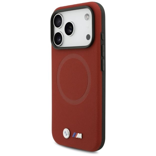 BMW M FW Metal Logo MagSafe Case for iPhone 17 Pro - Red 1