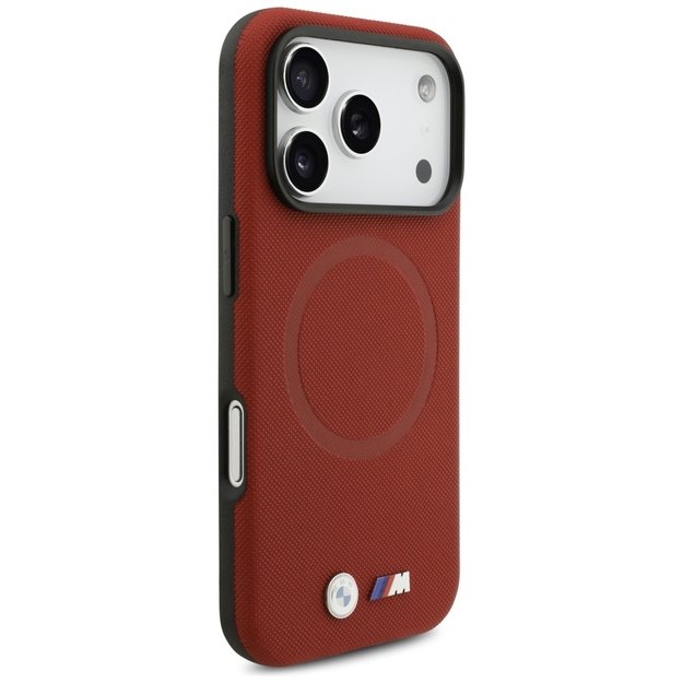 BMW M FW Metal Logo MagSafe Case for iPhone 17 Pro - Red 3