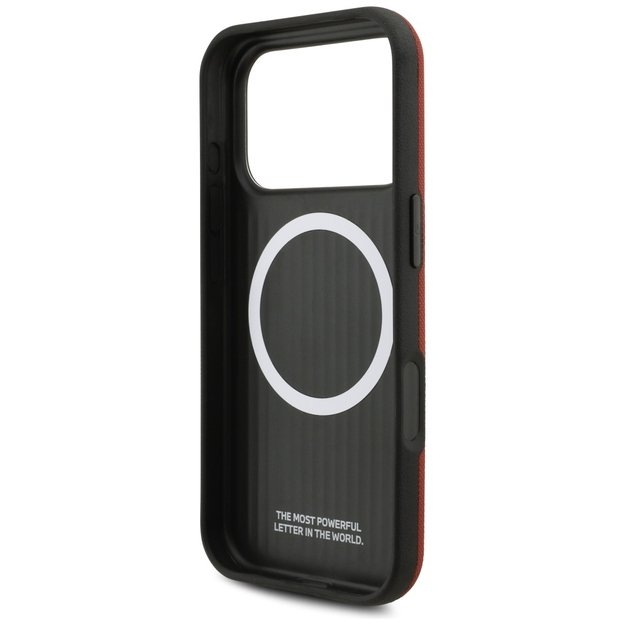 BMW M FW Metal Logo MagSafe Case for iPhone 17 Pro - Red 6