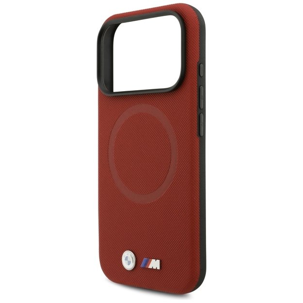 BMW M FW Metal Logo MagSafe Case for iPhone 17 Pro - Red 5