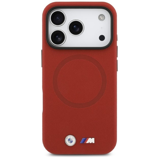 BMW M FW Metal Logo MagSafe Case for iPhone 17 Pro - Red 2