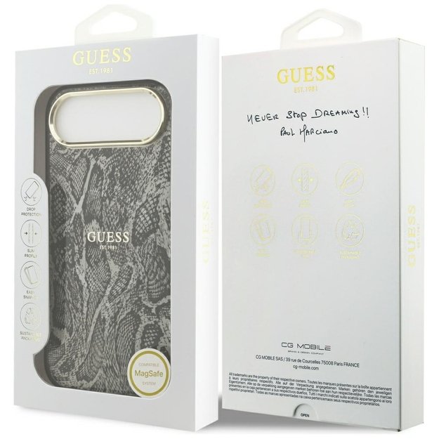 Guess Python Pattern MagSafe Case for iPhone Air - Black 7