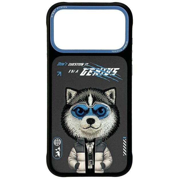 Nimmy Cool&amp Cute 2.0 Wolf Case for iPhone 17 Pro - Black