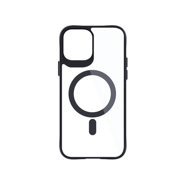 3mk Satin Armor MagCase with MagSafe for iPhone 12 Pro Max - Clear with Black Frame 1