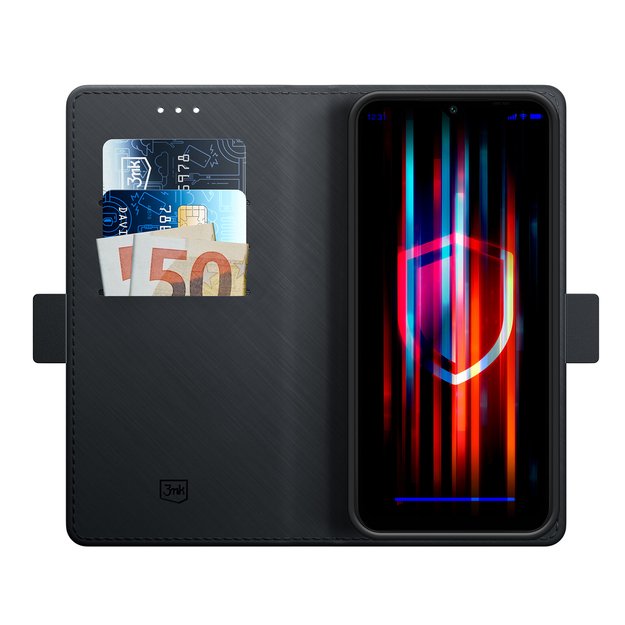3mk Wallet Case with Flip for Samsung Galaxy A15 5G - Black 1